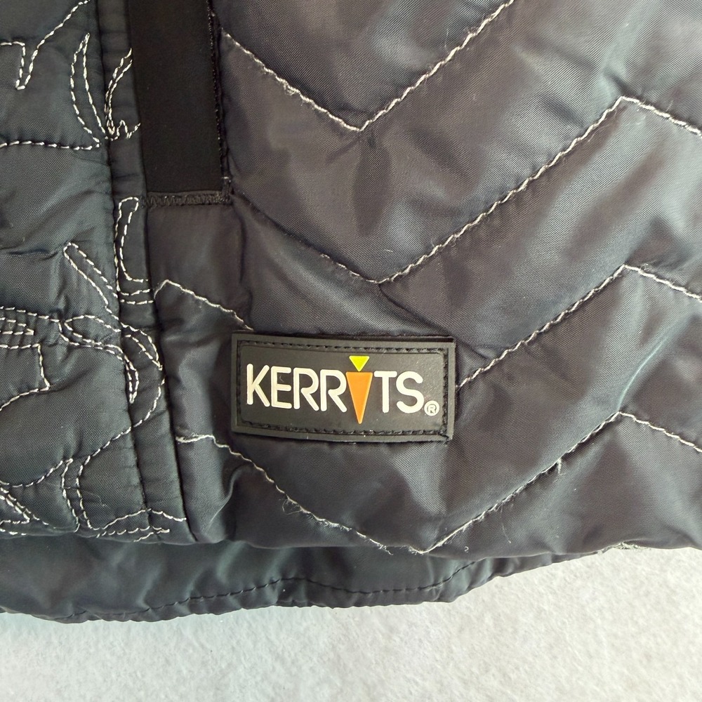 Kerrits Womens Quilted Riding Vest Sz XS Black Equestrian Full Zip Lightweight - Picture 8 of 10